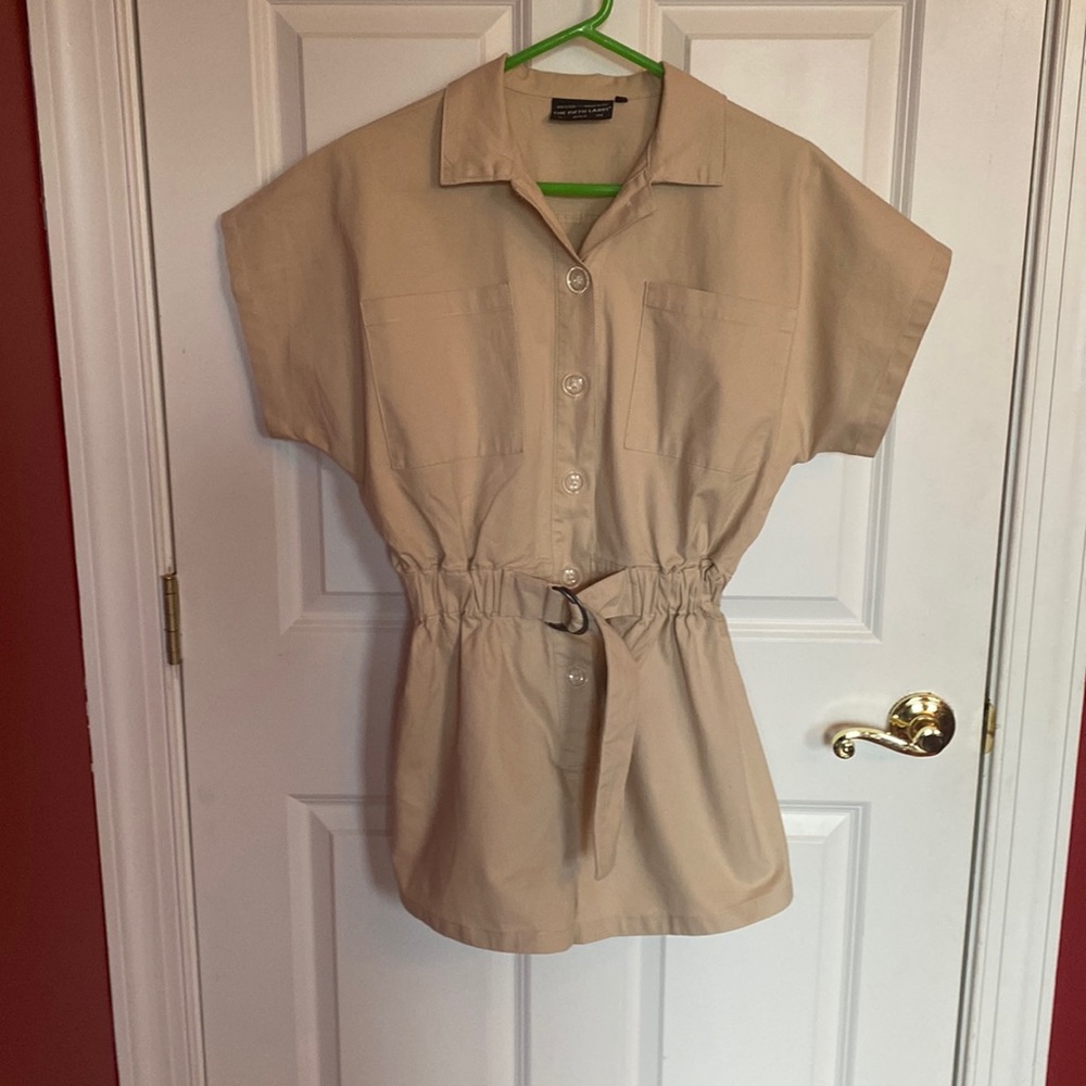 The Fifth Label Khaki Safari Romper (size 6)
